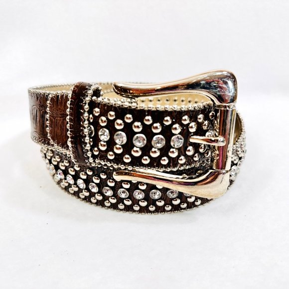 Guess Faux Leather Western Style Belt - XL - Picture 3 of 13